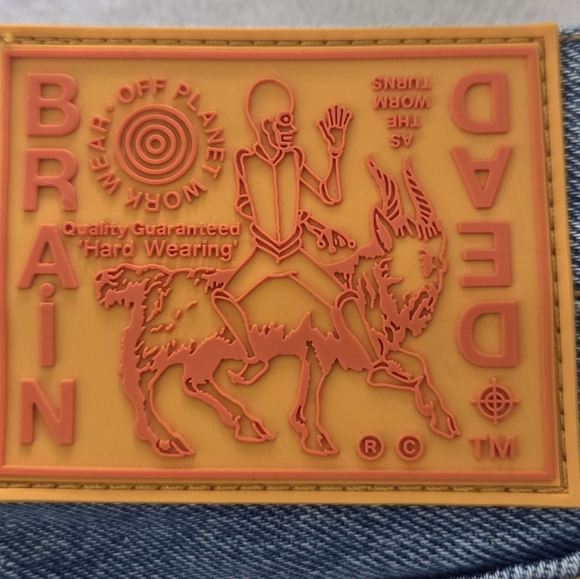 BRAIN DEAD OFF PLANET WORK WEAR STRAIGHT LEG DENIM. - Picture 4 of 8